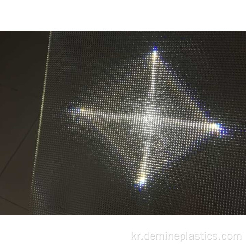 LED 조명용 투명 프리즘 폴리 카보네이트 패널